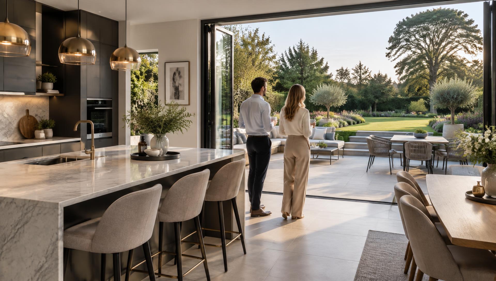 A refined portfolio of UK investment and luxury properties at dusk
